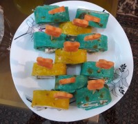 رولت کرپ رنگی