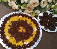 حلوای زعفرانی و کاکائویی