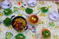 سفره شام دستپخت مامان جونم (فاطمه بانو)