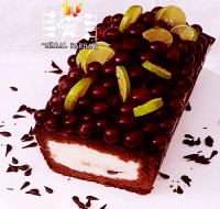 کیک بستنی با چیپس شکلاتی