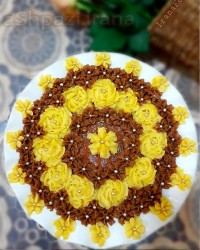 حلوای پودر نارگیل دورنگ