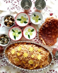 ماکارونی با گوشت مرغ