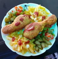 ♡ران مرغ سوخاری♡