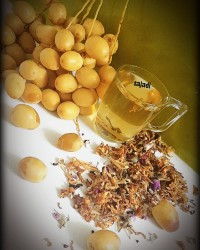 دمنوش به، سیب و زعفران