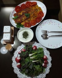 کباب تابه ای مرغ
