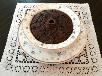 فرنی شکلات بادامی