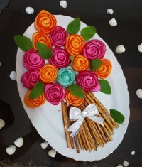 ژله رولی گل رز