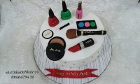 سفارش کیک تلفیقی کیک لوازم آرایشی