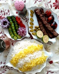 کباب کوبیده ناهار روز اول مدرسه