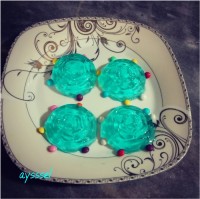 ژله تمشک آبی قالبی