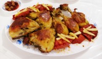 مرغ طعم دار سرخ شده