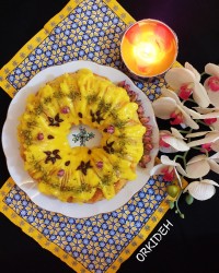 کیک کاستارد با کرم کاستارد