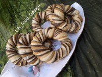 نان سه رنگ کره ای