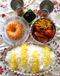 مسمای مرغ و بادمجان