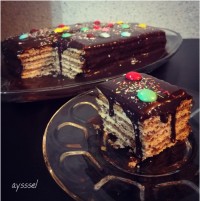 کیک یخچالی کاکائویی