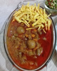 پلوخورشت لوبیای فوق العاده خوشمزه