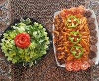 ماکارونی با سس قارچ