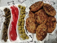 کوفته بوقلمون با مغز قارچ