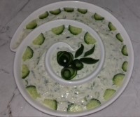 تزیین ماست وخیار