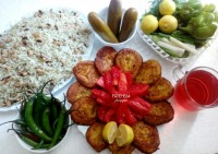کوکو قارچ و سیب زمینی