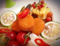 ناگت مرغ و سیب زمینی