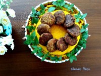 کتلت نخود با برنج زعفرانی..