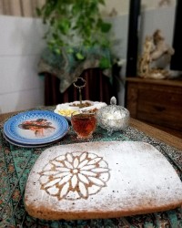 کیک درتابه دوطرفه