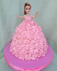 کیک اسفنجی کیک باربی