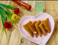 سمبوسه قارچ و سوسیس