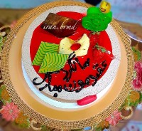 کیک سالگرد عقد دختری