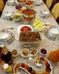 میز شام مهمانی من