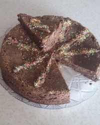 کیک شیر خشک و گردو