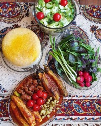 خورش کدو بادمجان