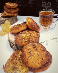 شیرینی کنجدی بدون فر