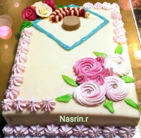 کیک جشن عبادت برای خواهرزاده گلم