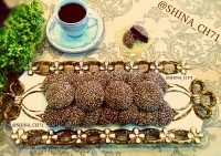 کلوچه کنجدی شکلاتی