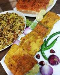 رشته پلو با ماهی