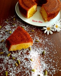 کیک باقلوای نارگیلی