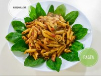 پاستا مرغ و سبزیجات