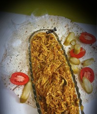 خوراک مرغ و قارچ