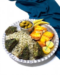 سبزی پلو با ماهی