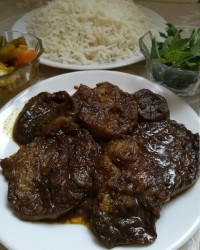 خورشت بادمجان با رب انار