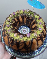 کیک بادام و گردو