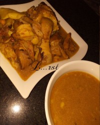 کله پاچه خونگی و چلوگوشت