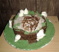 کیک تنه درخت