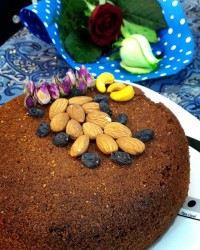 کیک گل محمدی