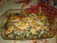 گراتن سیب زمینی و اسفناج