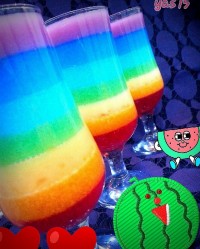 ژله رنگین کمانی...