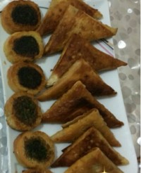 سمبوسه و کوکوی سبزی با نون فانتزی