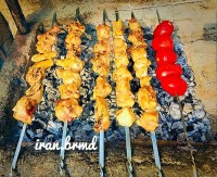 کباب مرغ وچای آتیشی